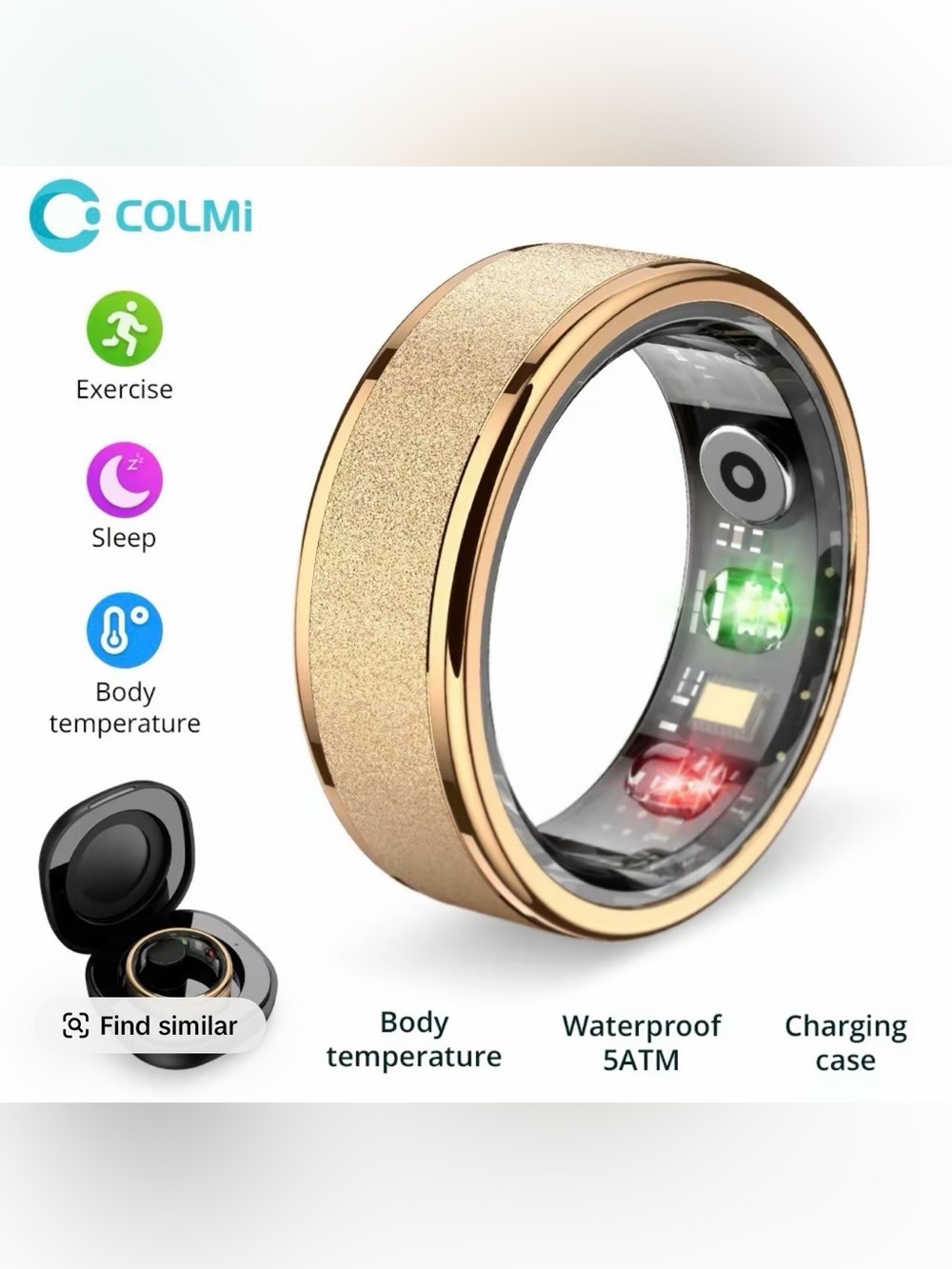 Colmi R10 Smart Ring - Gold
